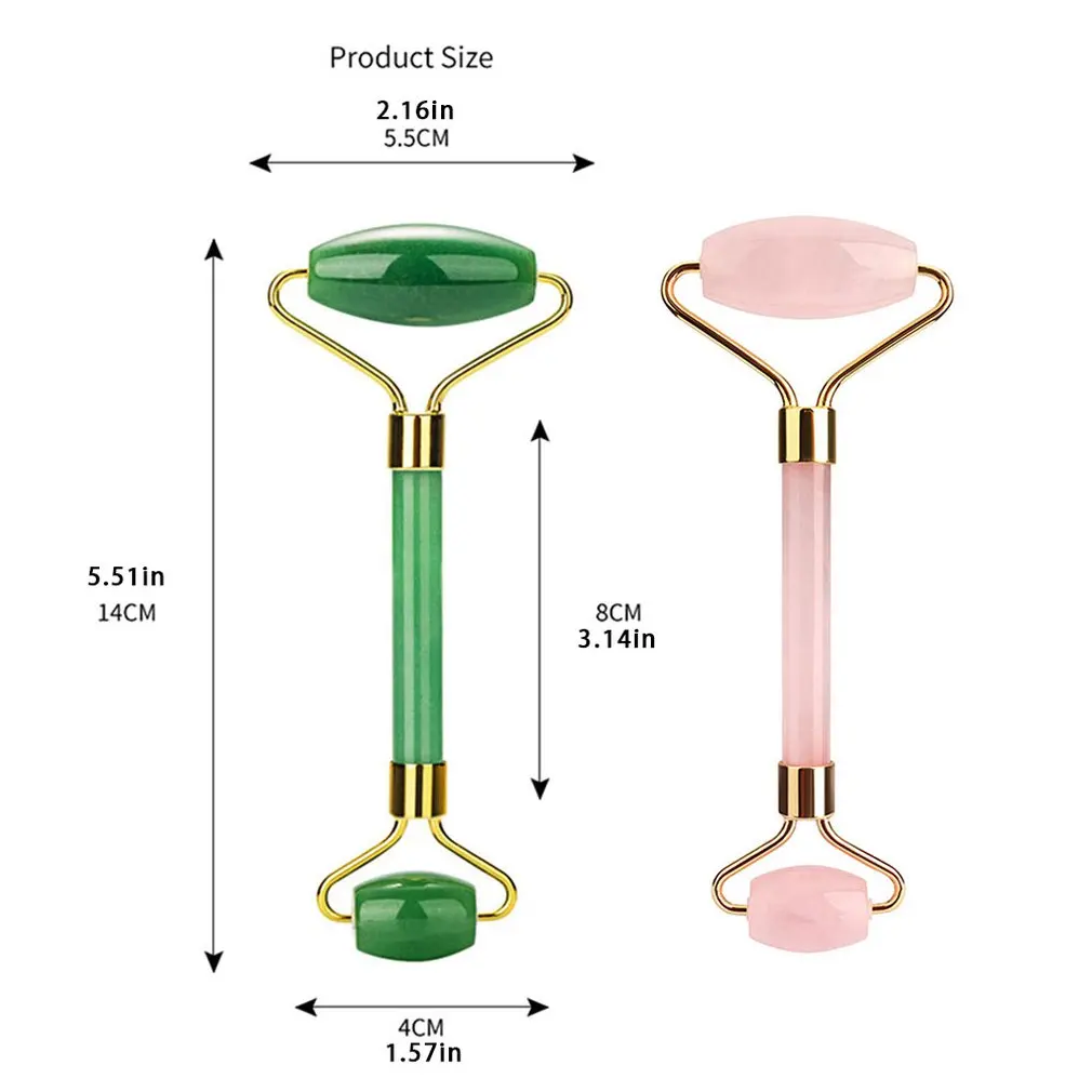 

Comfortable Jade Roller Massage Powder Crystal Scraping Board Set Facial Beauty Jade Massager