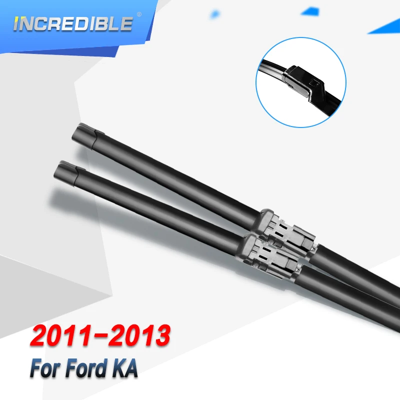 

INCREDIBLE Wiper Blades for Ford Ka 24"&14" Fit Push Button Arms 2011 2012 2013