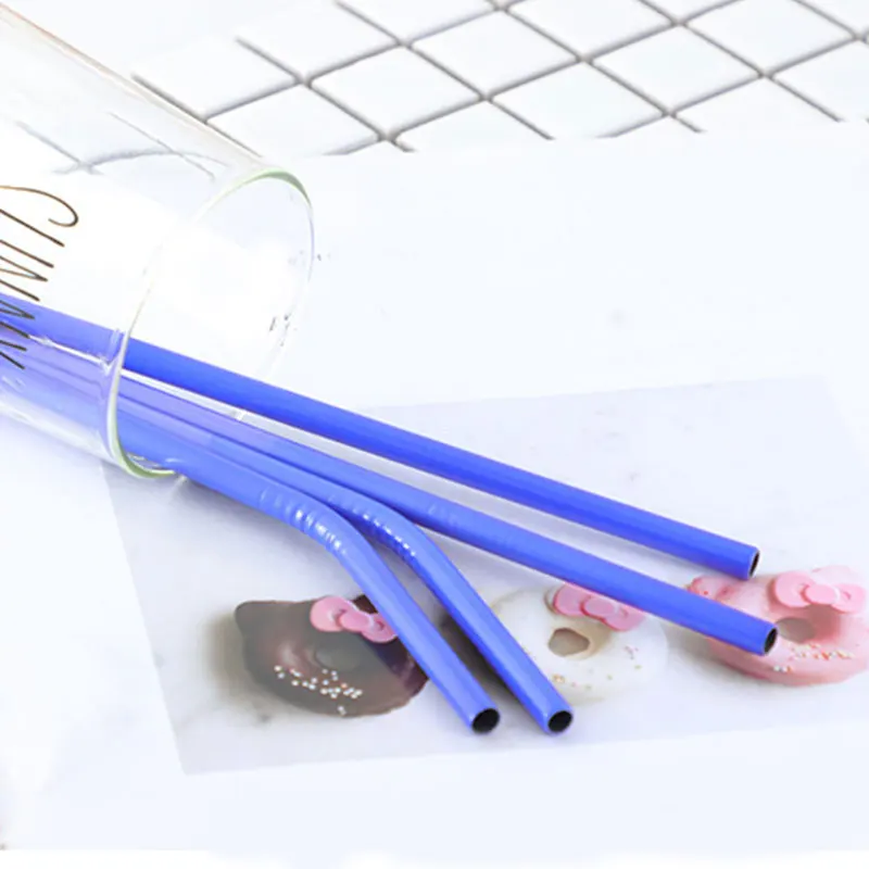 1 шт. соломинка из нержавеющей стали с изменением цвета|Соломинки для питья| |