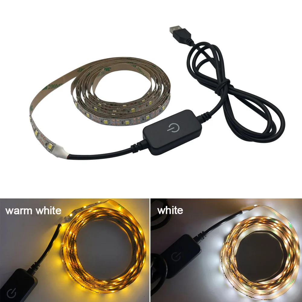 5V USB мощный сенсорный светодиодный светильник с одним контроллером белый/теплый белый 2835 SMD HD tv Настольный ПК экран тыловая подсветка