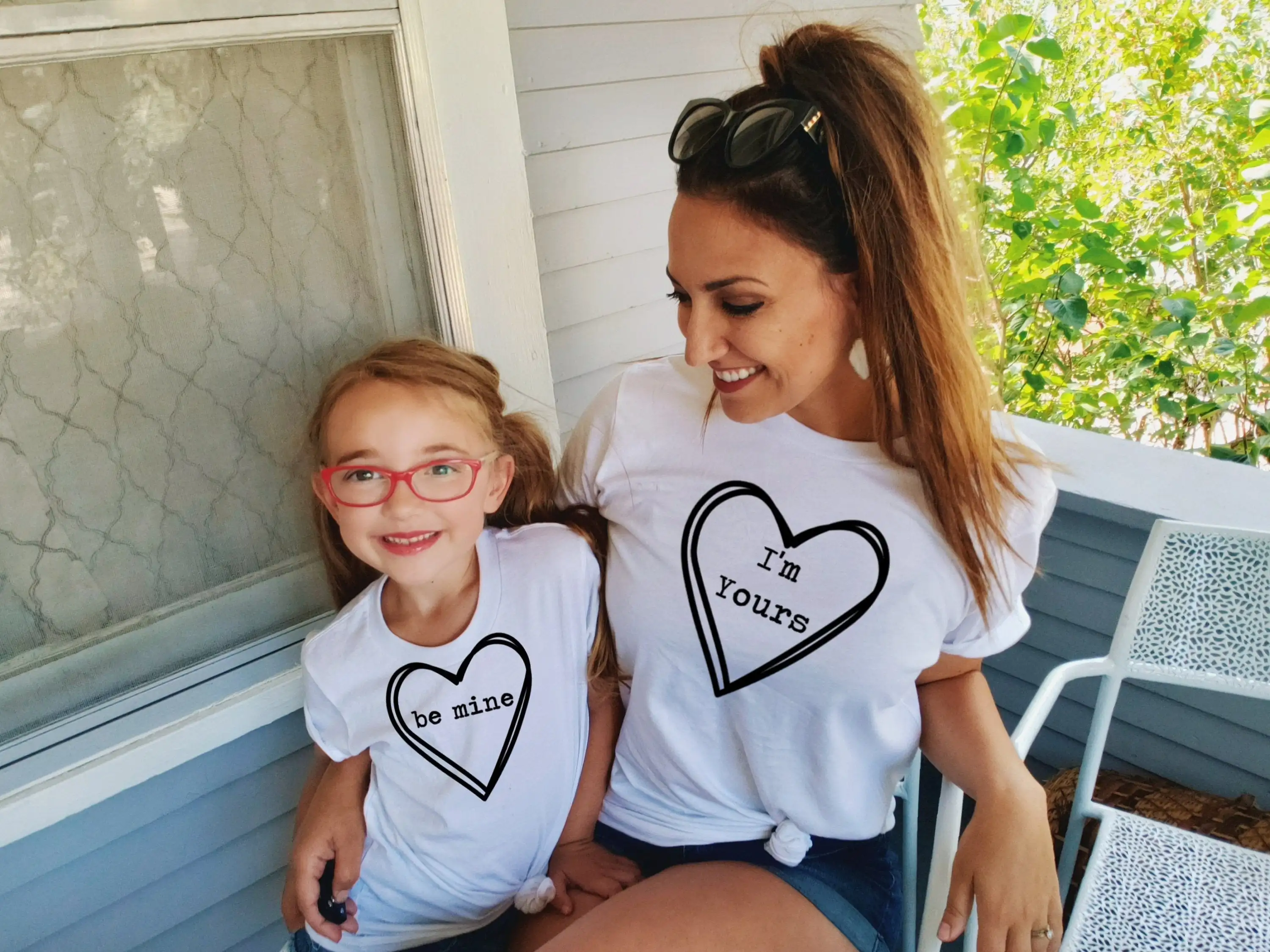 1 шт. подходящая ко Дню Святого Валентина рубашка Be Mine I'm Your модные Семейные