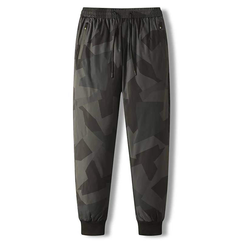 

90% White Duck Down Padded Winter Down Pants Men Water-Proof Sweatpants Camouflage Joggers Male Thick Warm Down Trousers 8XL
