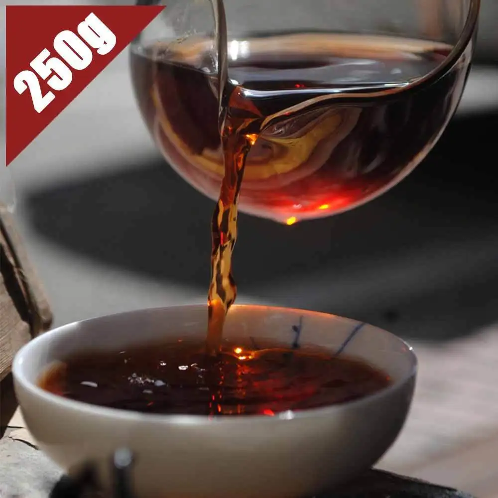 

Old Pu-erh Tea Chinese 2008 Year Aged Pu-erh Yunnan Ripe Pu-erh Tea 7562 Brick Tea 250g