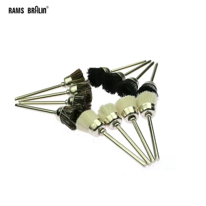 12 шт. в ассортименте, миниатюрная полировальная щетка в форме чаши, диаметр хвостовика 15 мм * 3 мм, дрель, вращающиеся электроинструменты