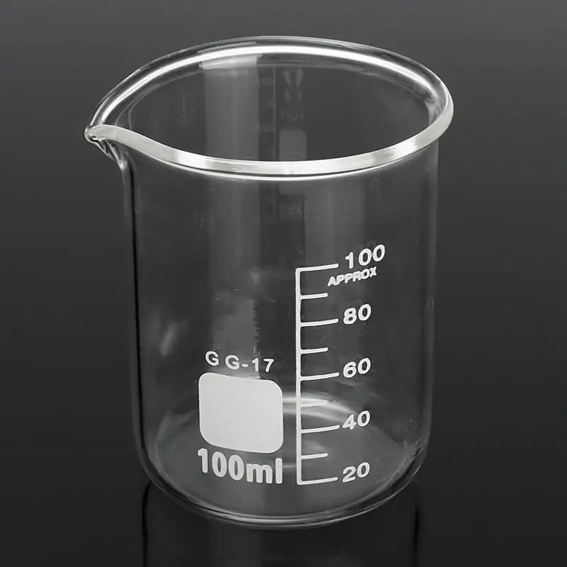 

3PCS New Glass Borosilicate Graduated Beakers 50ml 100ml and 250ml Each one
