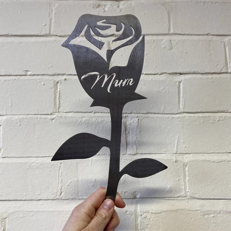 Скульптура для мамы цветочного сада кованая вручную Металлическая роза садовое