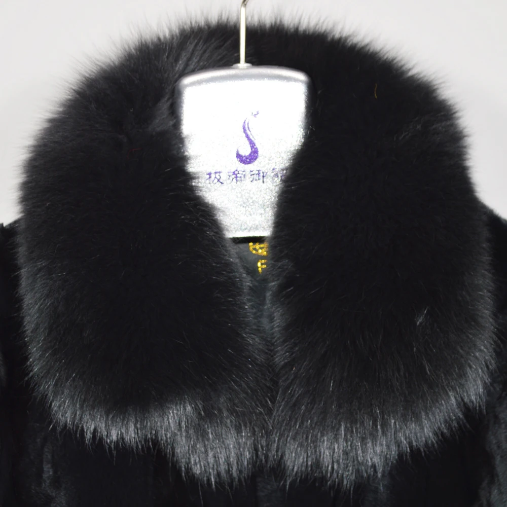 Новый стиль женские зимние теплые мягкие качественные Настоящий мех кролика