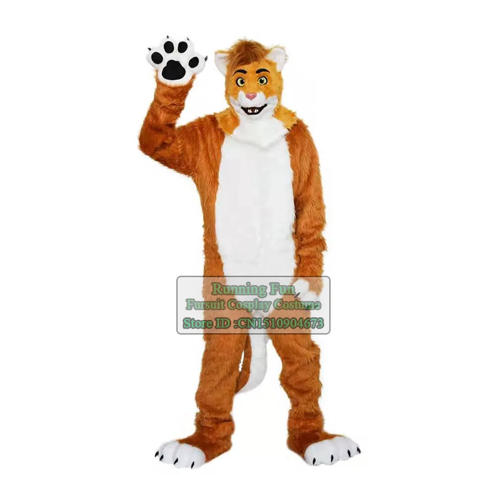 

Lovely Fox Lion Pig Furry Wolf Mascot Costume Animal Dog Fursuit Halloween Adult Cartoon Character Cosplay Suit For Party