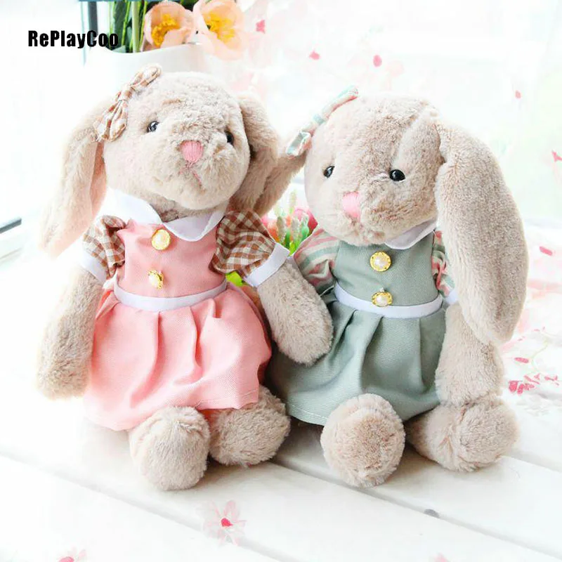 30 см Мини кролик мягкие плюшевые игрушки Маленький с платьем подвеска pelucia