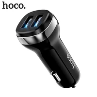 HOCO Mini 4 8A USB Car Charger For iPhone Xiaomi Tablet GPS Fast Charger Car-Charger Dual USB Car Phone Charger Adapter Car