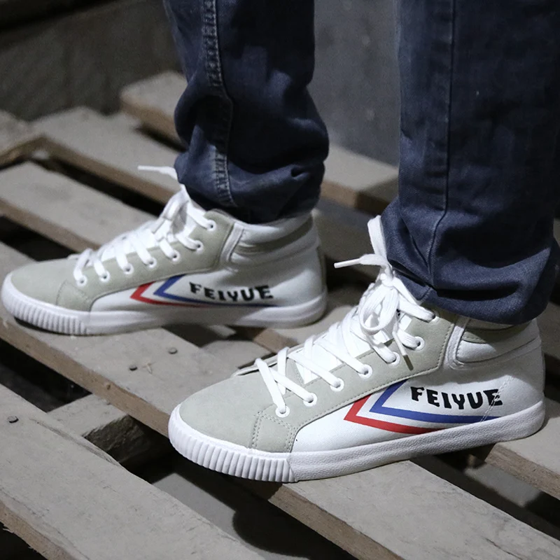 Feiyue/обувь Delat; кроссовки средней высоты; классическая резиновая обувь с высоким берцем на плоской подошве; парусиновая обувь для скейтбординга; уличная культура; мужские и женские кроссовки на шнуровке