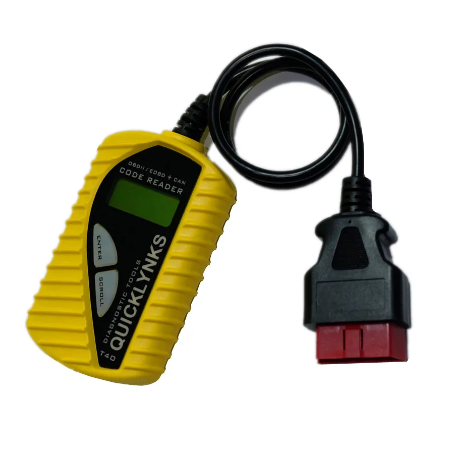 Оригинальный считыватель кодов Quicklynks OBD2 T40 с многоязычной поддержкой для