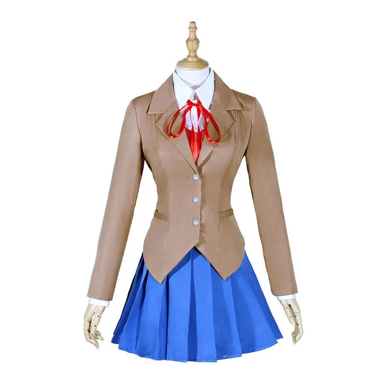 DokiDoki/Клубные костюмы для косплея школьная форма Monika Sayori JK Natsuki Yuri jyoshikousei костюм -