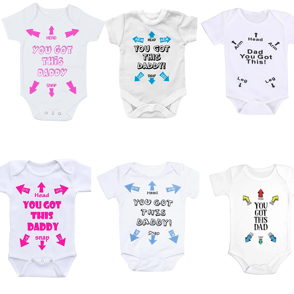 

You Got This Daddy Funny Baby Clothes Funny Bodysuits Funny Baby Shirts Bodysuits for new dad Baby gifts