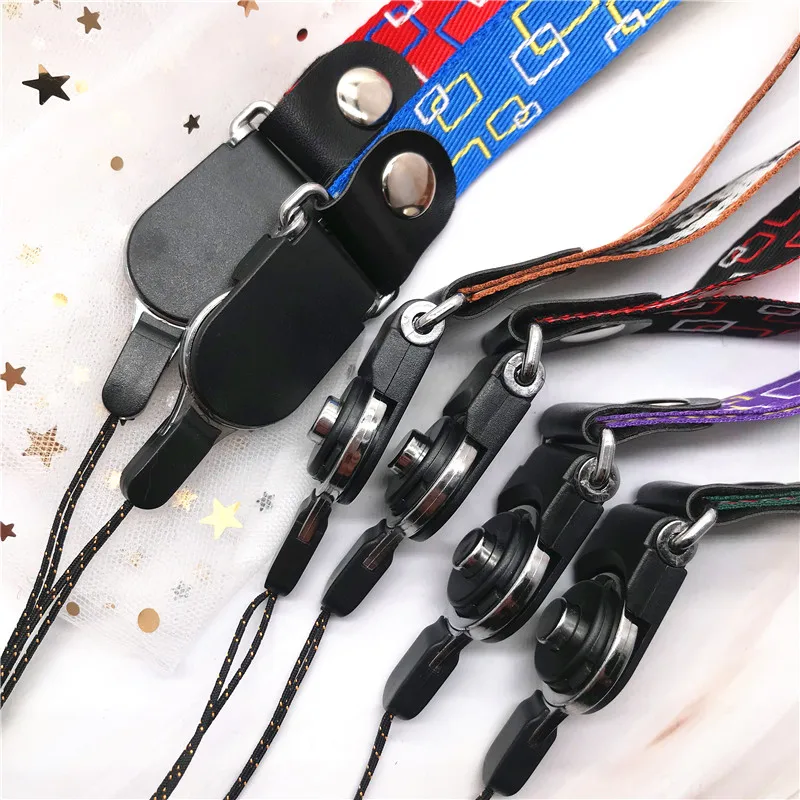 Модный простой квадратный ремешок 2-в-1 съемный на запястье для держателей id карт