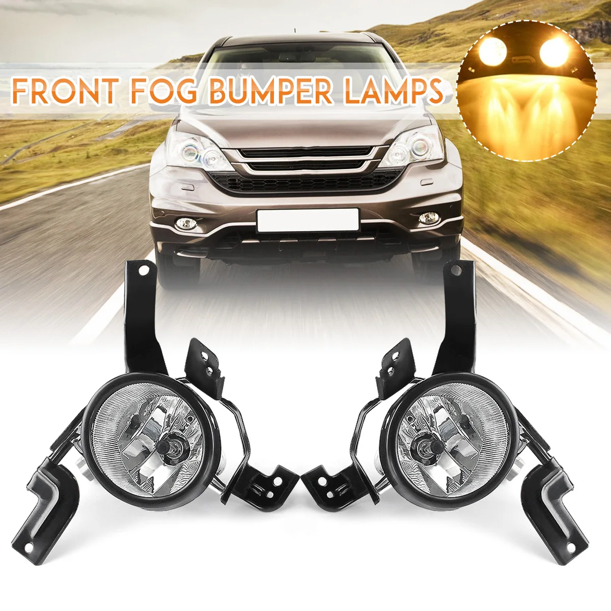 2 шт. 12 В H11 передний бампер противотуманный светильник с лампочкой жгут проводов