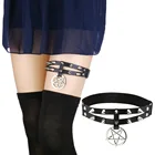 Панк Спайк, пентаграмма, подвязка для ног, пояс с заклепками, бедра, ремни для женщин и девочек, Goth, аксессуары для косплея, Harajuku, модные ювелирные изделия