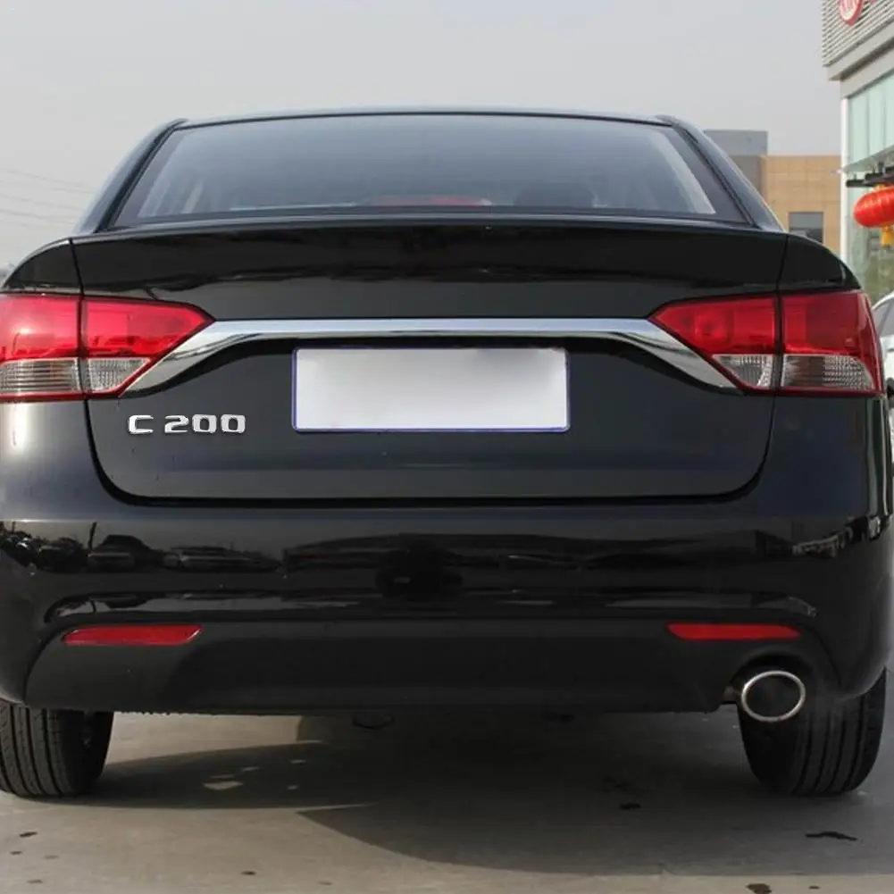 Автомобильная наклейка 3D значок на заднюю эмблему багажника хромированные буквы