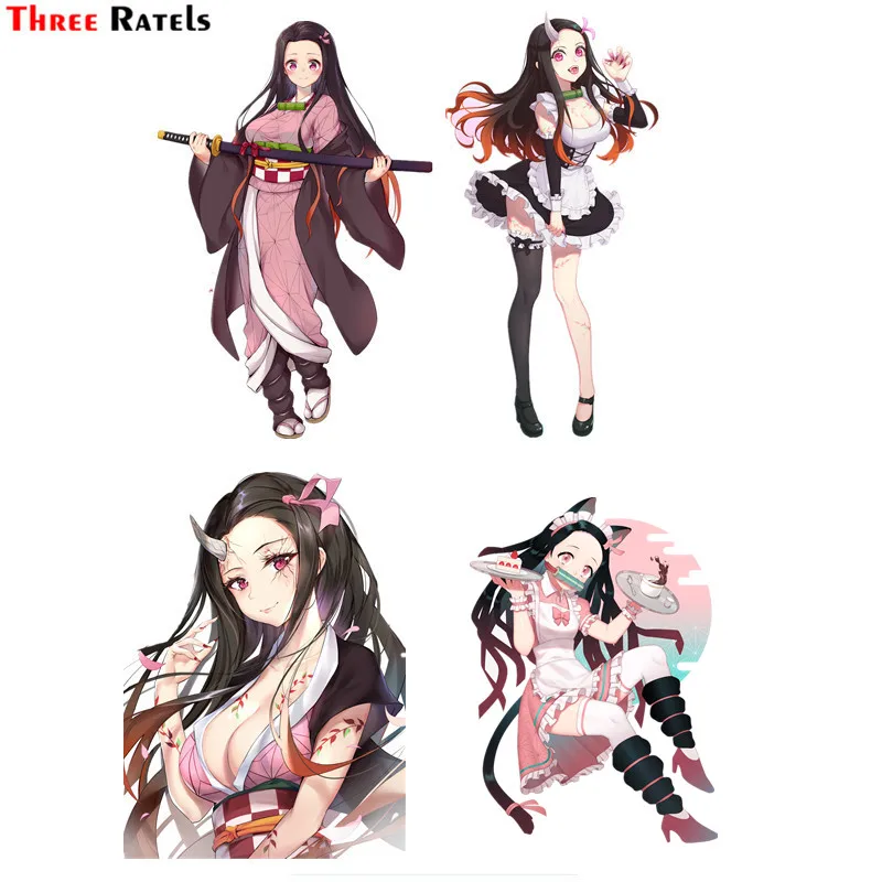 

Three Ratels F578 Kamado Nezuko Kimetsu No Yaiba Car Body Sticker Notebook Decal