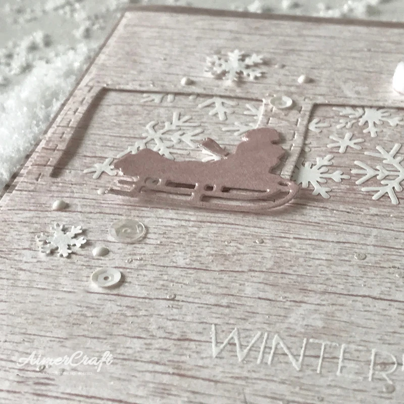 Металлические штампы для мальчиков и девочек со снежинками искусственное