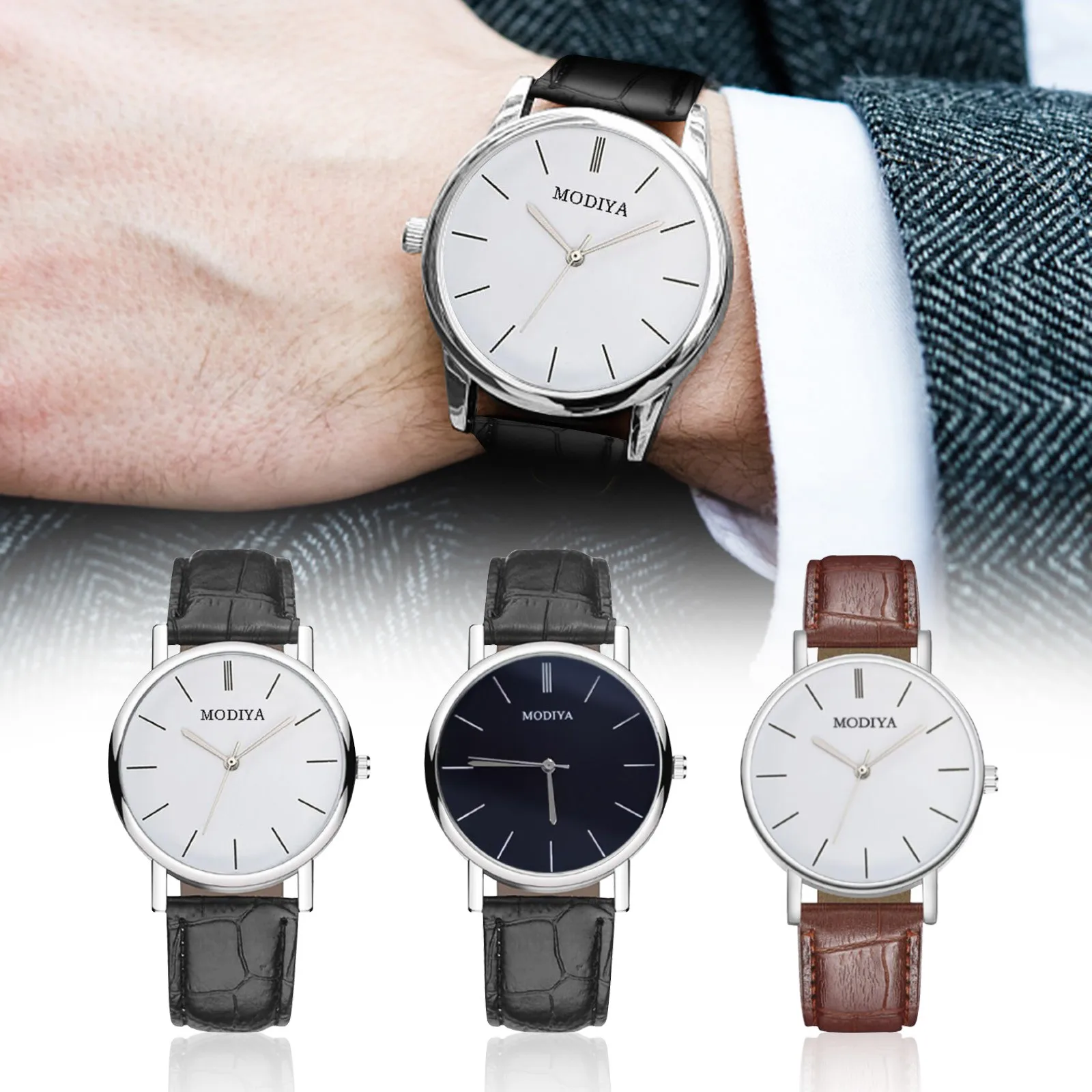 

Quartz Men And Women Luxury Watches Luxury Fashion Exquisite Leather Retro Strap Men Watches 2021 Relogios Feminino Fashions