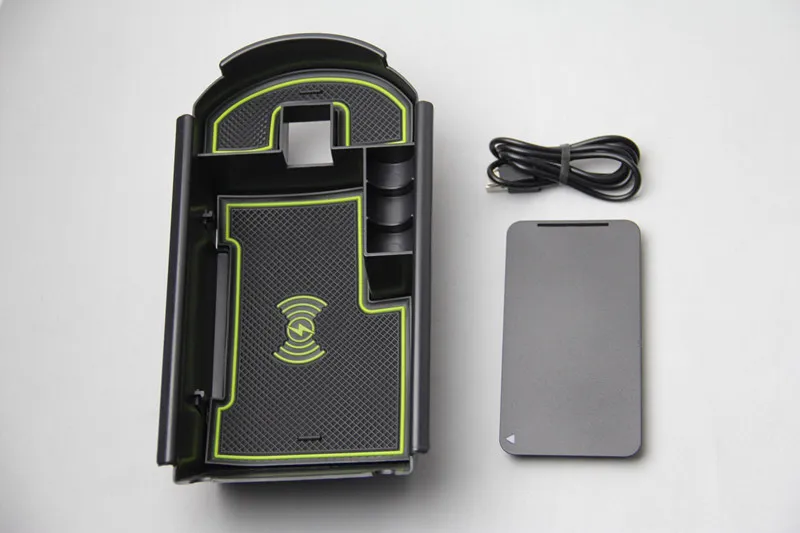 1lot Mobile phone wireless charging Central Armrest storage box for- Toyota C-HR CHR C HR