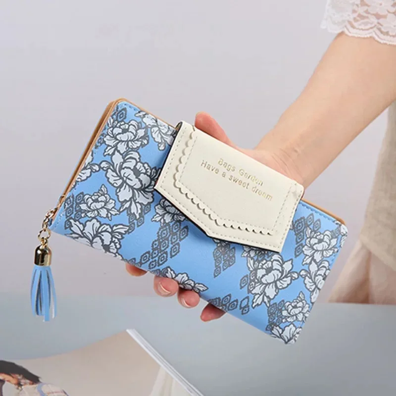 Кошелек женский длинный с ремешком 6 цветов | Багаж и сумки