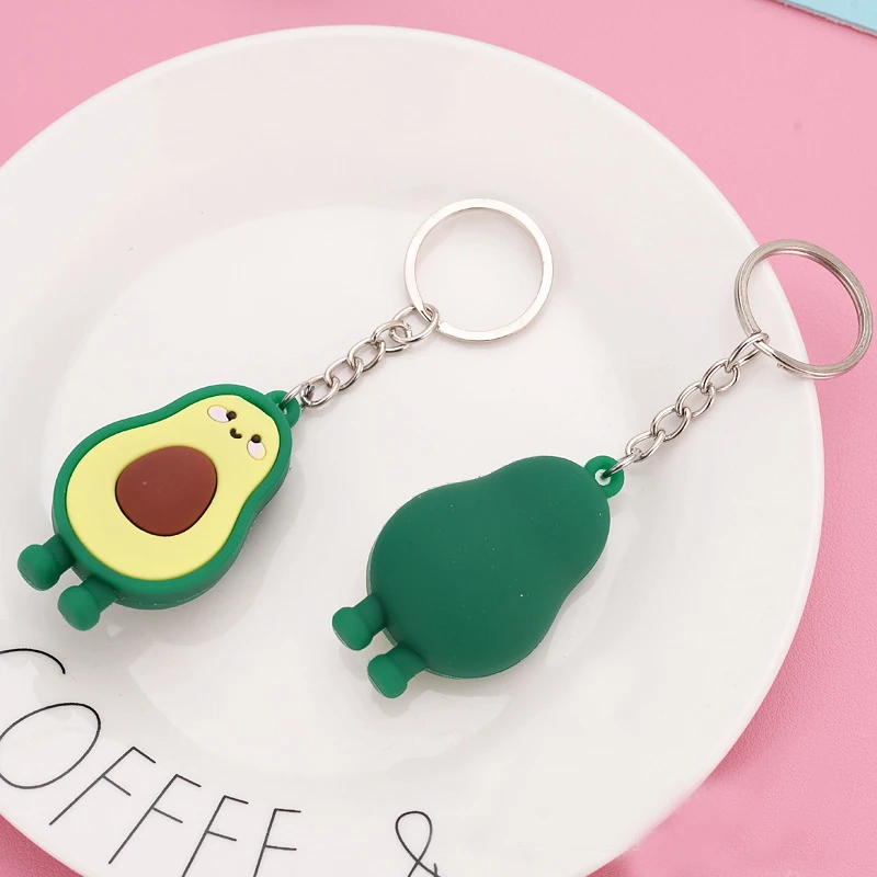 Новый модный брелок для ключей с имитацией авокадо мультяшными фруктами