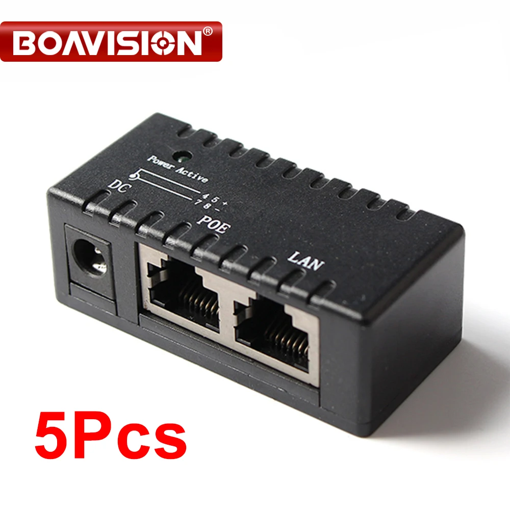 

PoE сплиттер, PoE инжектор RJ45 DC 5,5 мм * 2,1 мм вход, Пассивный PoE инжектор, Spliiter адаптер, разъем для IP сетевой камеры