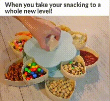 Двухслойная коробка для хранения цветов в форме лепестков семян орехов конфет