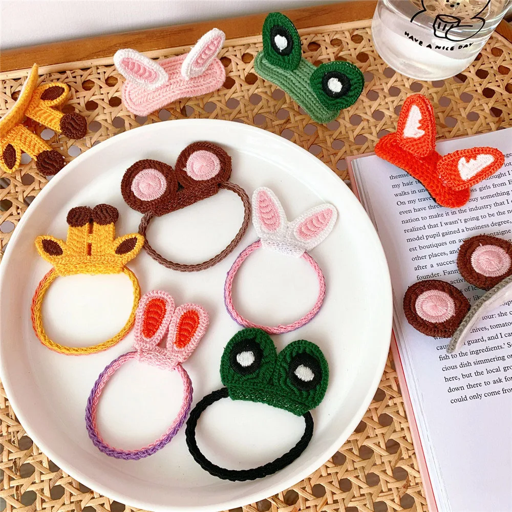 1 комплект заколки для девочек милые Мультяшные животные фрукты цветные волос