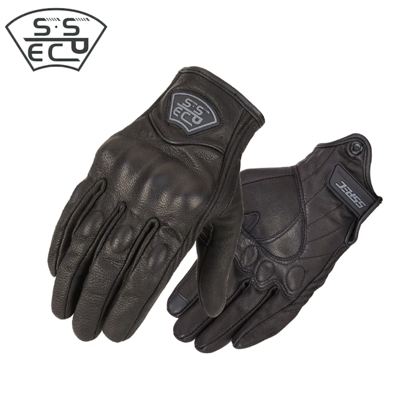 

2020 New Motorcycle Gloves Women Leather Touch Screen Locomotive Bike Glove Full Finger Moto Motorbike Motocross Guantes Luvas S