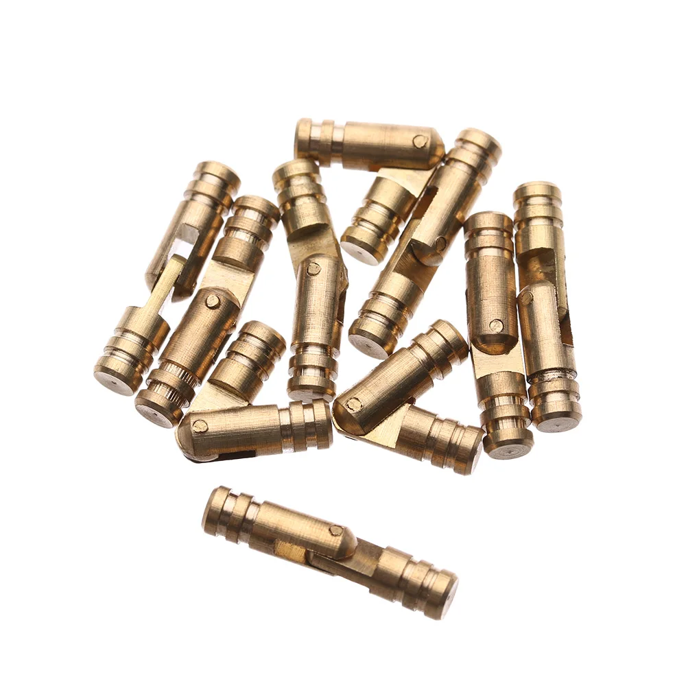 10 шт. скрытые невидимые Петля бочонок из чистой меди|Петли для шкафа| |