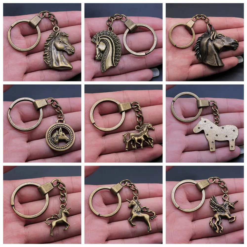 1 шт. брелок лошадь голова и единорог для автомобиля милый ключей Автомобильный |