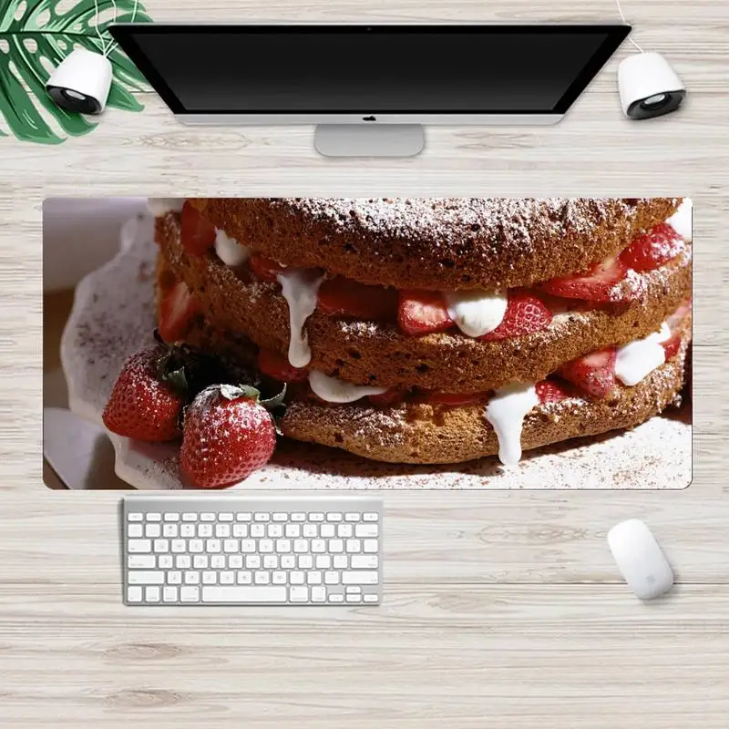 

Sweet Cake Customized MousePads Computer Laptop Mouse Mat XL Large Gamer Keyboard PC Desk Mat Takuo Computer Tablet Mouse mat