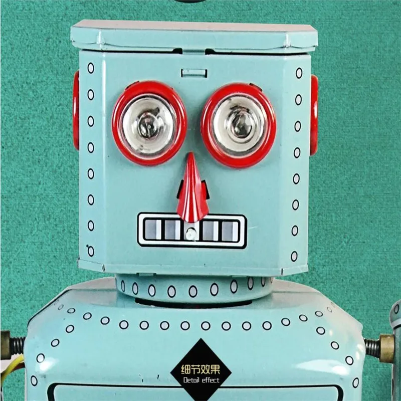 Ностальгический ретро робот кукла Настенные обои 3D детский сад детская игровая