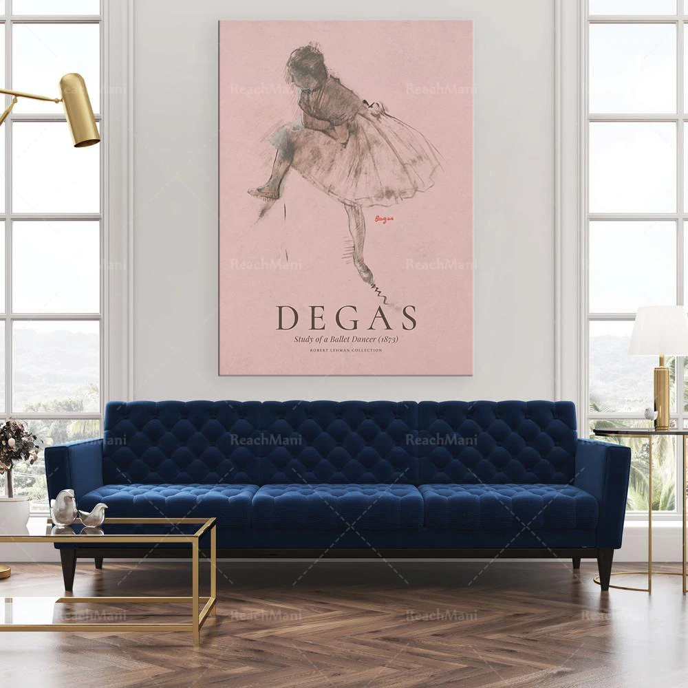 

Edgar Degas Poster, Study of a Ballet Dancer 1873, Degas Exhibition Poster, Museum Quality Print, Art Print, Impressionism Art,