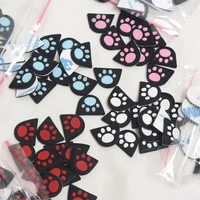 2pcs for playstation dualshock 4 controller l2 r2 button cover cat paw custom design silicone trigger buttons sticker case