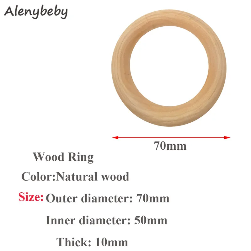 Органическое деревянное кольцо-прорезыватель с ушками кролика колокольчик