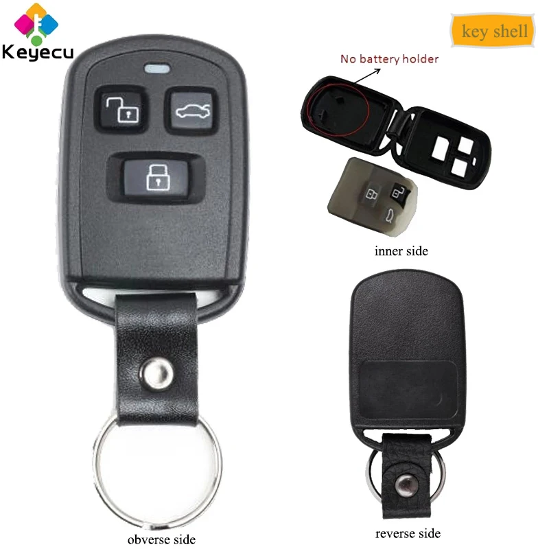 KEYECU запасной корпус автомобильного ключа чехол 3 кнопки брелок для HYUNDAI Sonata 2002 2005
