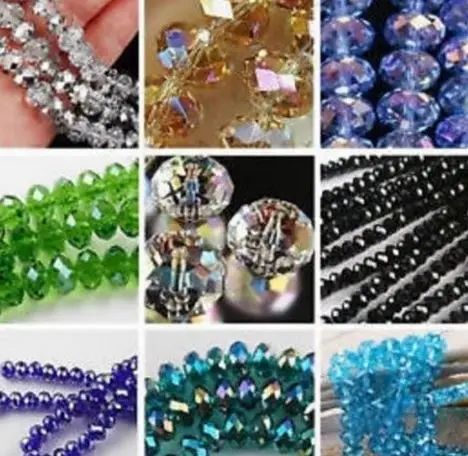 

8 мм партия Австрийские свободные нити смешанные белые граненые стеклянные бусины Рондель бусины ожерелье браслет ювелирные изделия DIY акс...