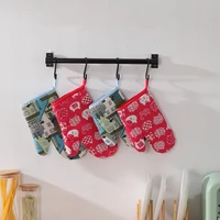 anti heat kitchen bbq gloves heat proof resistant grilling non slip oven mitten barbecue cooking baking microwave gloves cat