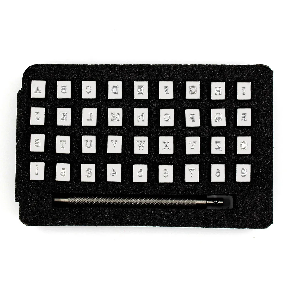 36 шт. сделай сам кожаная печать гравировка инструмент для рукоделия стальной