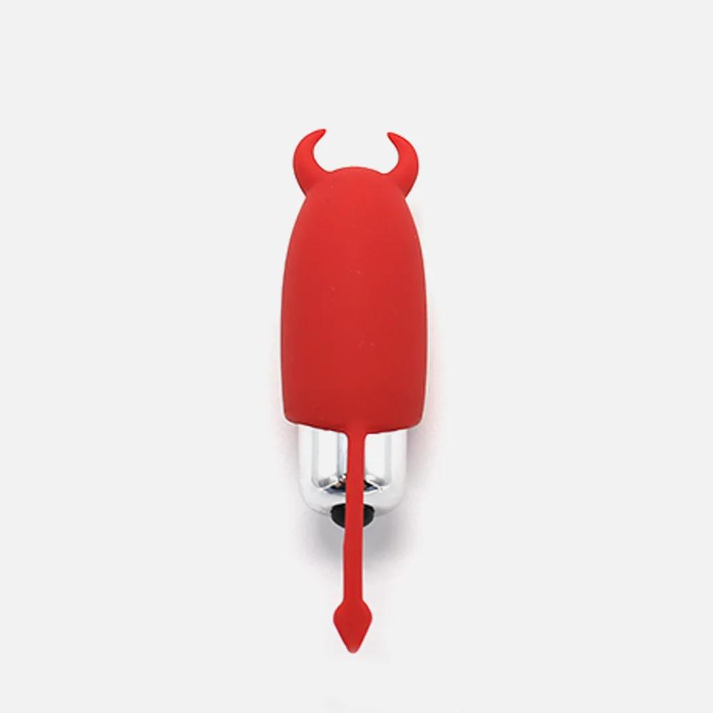 Флирт Маленький Дьявол силикагель вибрирующий клитор грудь стимулирующий