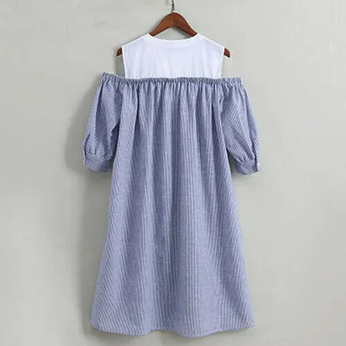Летние Семейные комплекты повседневные платья в полоску для мамы и дочки|Детские