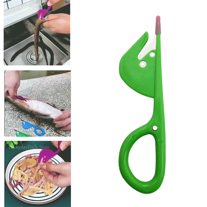 

2pcs Restaurant Quick Intestine Duck Poultry Remove Kitchen Knife Tool Shrimp Cleaning Fish Belly Clean Up Cut Paper Knife