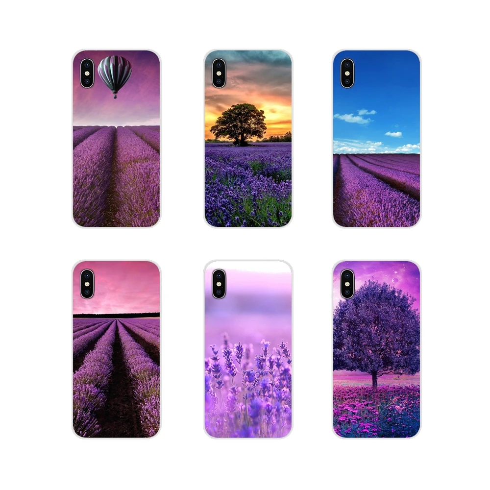 Ультратонкий чехол Tides Lavender Fields фиолетовый цветок для Huawei G7 G8 P8 P9 P10 P20 P30 Lite Mini Pro P