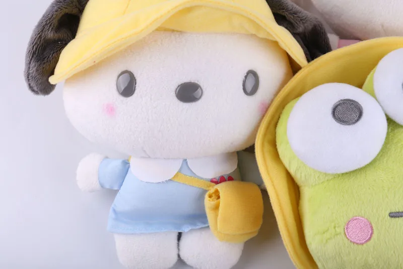 Sanrio melody Keroppi, студенческие мягкие животные, плюшевые игрушки-подвески для детей, рюкзак, брелок для ключей, кролик, собака