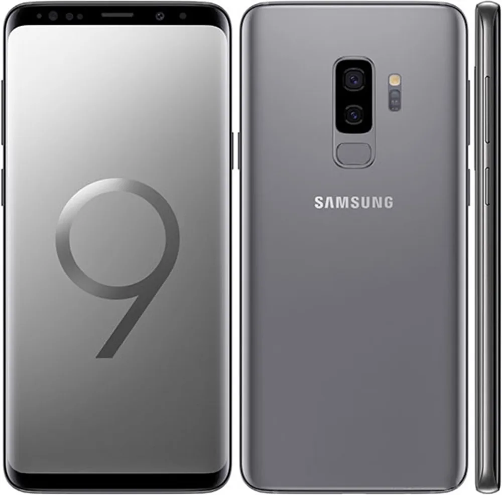 Серый Unlocked Samsung Galaxy S9 Plus G965FD Dual Sim Wireless Charger Octa Core 6.2" 64GB NFC Fingerprint Phone - Цвет: Серый