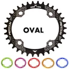 Велосипедный Кривошип 104BCD Овальный 32T 34T 36T 38T, звездочка, узкая, широкая, сверхлегкая, для горного велосипеда, круглые кривошипы